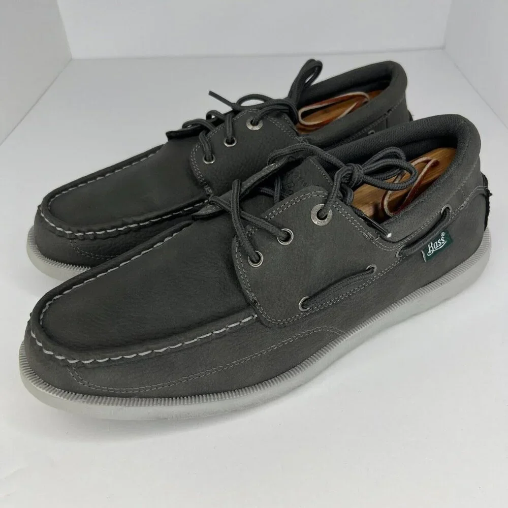G.H. Bass & Co. Mens 71355310G1 Gray Inshore Synthetic Size 10.5 Boat Shoes